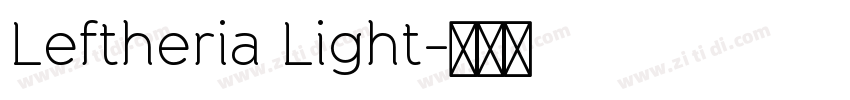 Leftheria Light字体转换